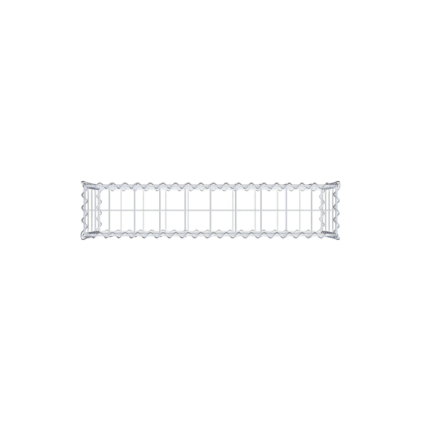 Gavión 100 cm x 40 cm x 20 cm (largo x alto x fondo), malla 10 cm x 10 cm, en espiral