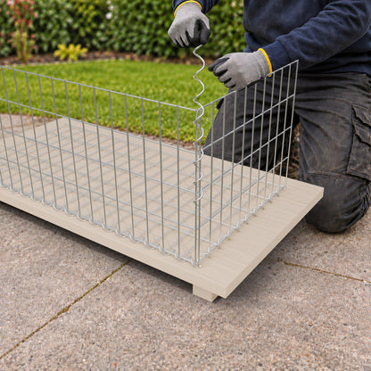 Gabione 100 cm x 40 cm x 50 cm (L x H x T), Maschenweite 5 cm x 10 cm, Spirale