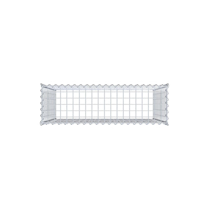 Gabbione aggiuntivo tipo 3 100 cm x 90 cm x 30 cm (L x H x P), dimensione maglia 5 cm x 5 cm, a spirale