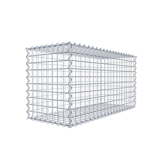 Gabione 100 cm x 50 cm x 40 cm (L x H x T), Maschenweite 5 cm x 5 cm, Spirale