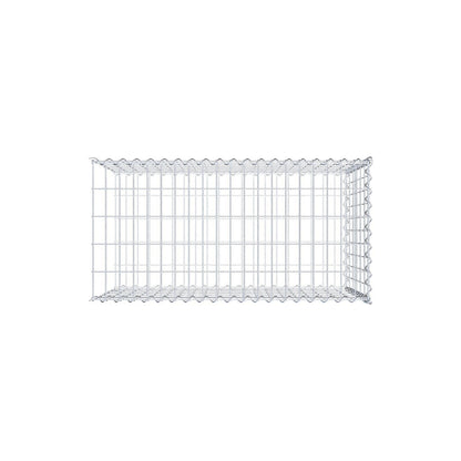 Gavión complementario tipo 2 100 cm x 60 cm x 50 cm (L x A x P), luz de malla 5 cm x 10 cm, en espiral