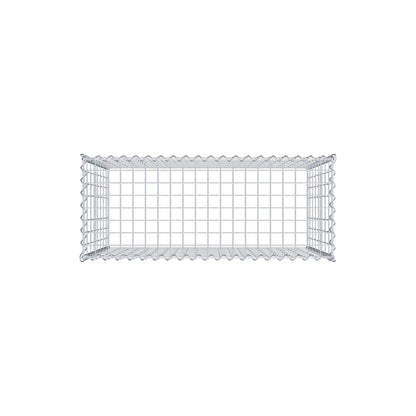 Gavión complementario tipo 3 100 cm x 80 cm x 40 cm (L x A x P), malla 5 cm x 10 cm, espiral