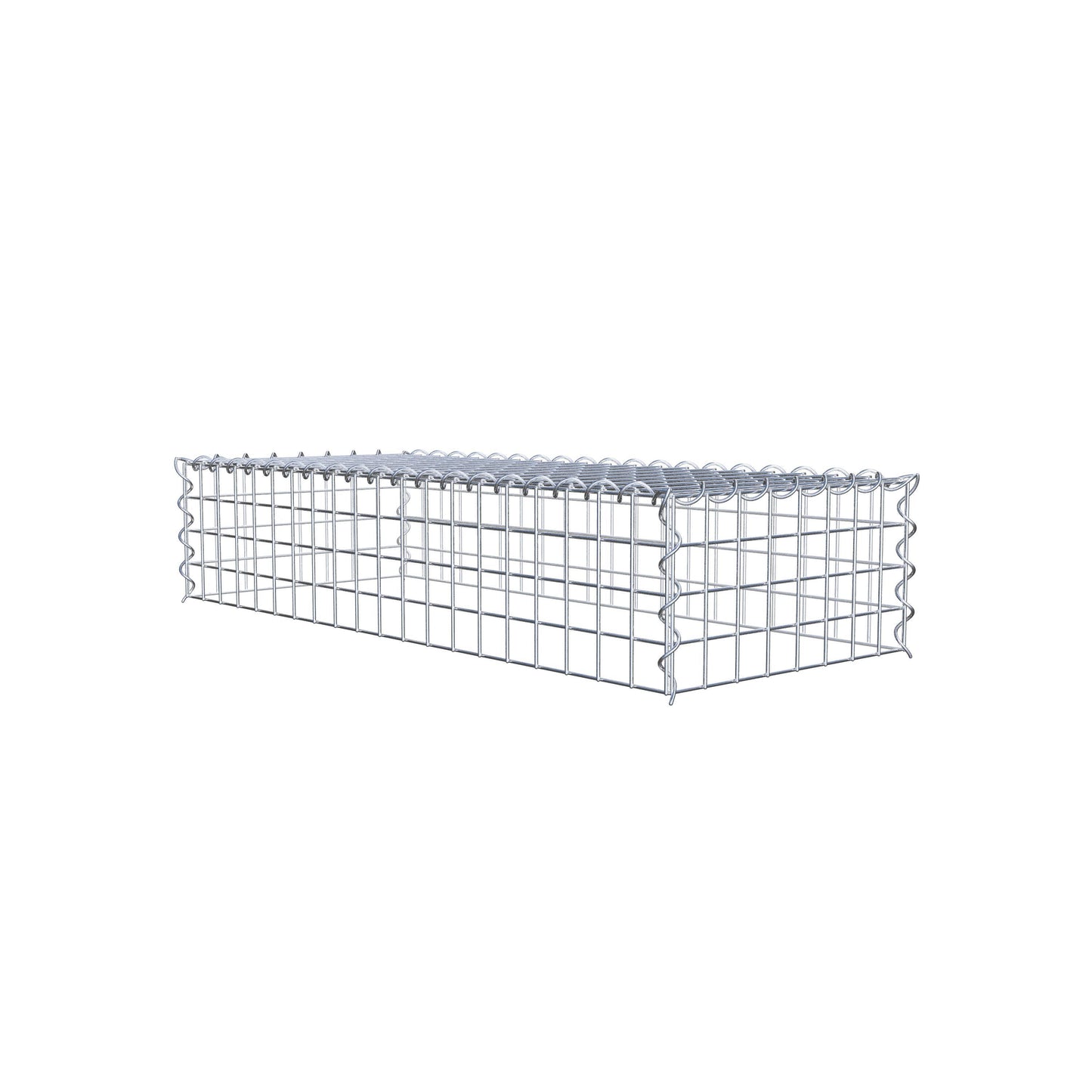 Gavión complementario tipo 3 100 cm x 20 cm x 40 cm (L x A x P), malla 5 cm x 5 cm, espiral