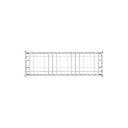 Aangegroeide schanskorf type 3 100 cm x 30 cm x 30 cm (L x H x D), maaswijdte 5 cm x 10 cm, spiraal