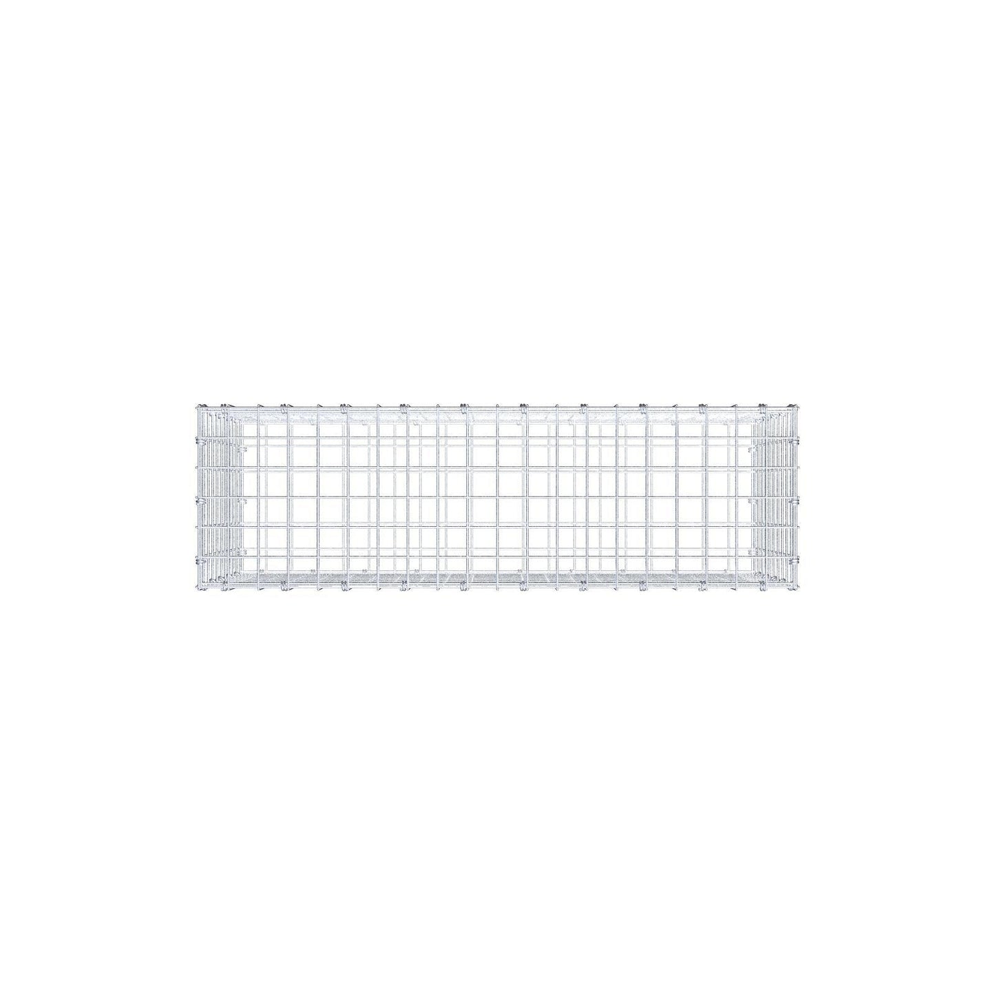 Gabião 100 cm x 50 cm x 30 cm (C x A x P), malhagem 5 x 5 cm, anel espiral