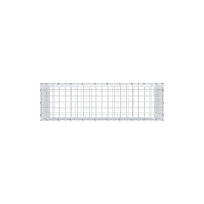 Gabião 100 cm x 50 cm x 30 cm (C x A x P), malhagem 5 x 5 cm, anel espiral