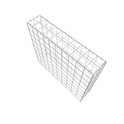 Monteret gabion type 3 100 cm x 90 cm x 20 cm (L x H x D), maskestørrelse 10 cm x 10 cm, C-ring