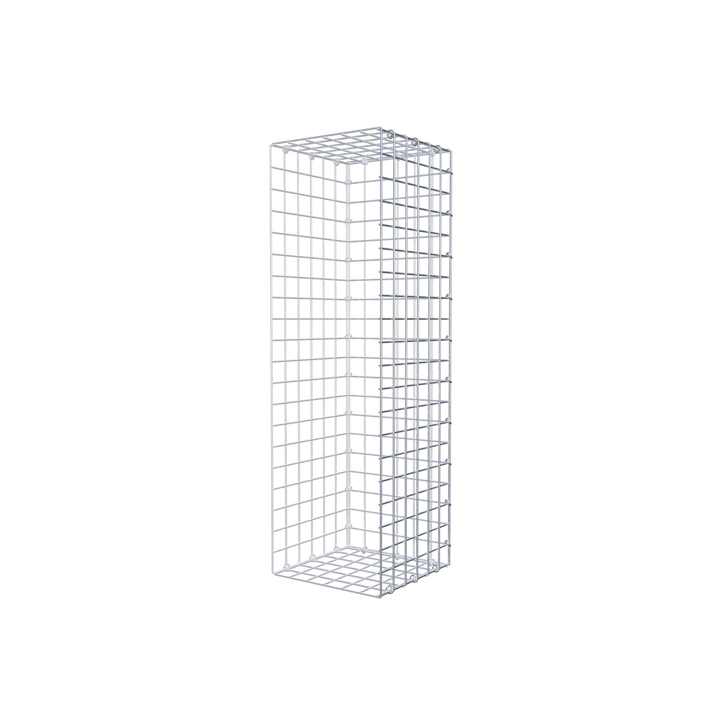 Gavión adicional tipo 2 100 cm x 30 cm x 30 cm (L x A x P), malla 5 cm x 5 cm, anillo en C