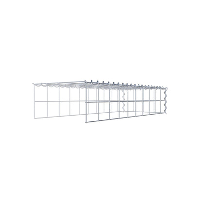 Gabbione aggiuntivo tipo 4 100 cm x 20 cm x 40 cm (L x A x P), maglia 10 cm x 10 cm, spirale