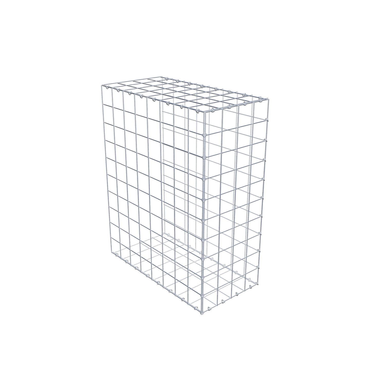 Gabbione aggiuntivo di tipo 2 100 cm x 80 cm x 40 cm (L x H x P), maglia 10 cm x 10 cm, anello a C