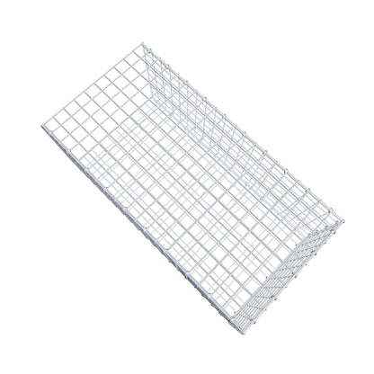 Gavión complementario de tipo 2 100 cm x 40 cm x 50 cm (largo x alto x fondo), malla 5 cm x 5 cm, anillo en C
