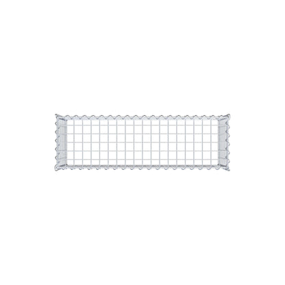 Add-on schanskorf type 3 100 cm x 40 cm x 30 cm (L x H x D), maaswijdte 5 cm x 5 cm, spiraalvormig