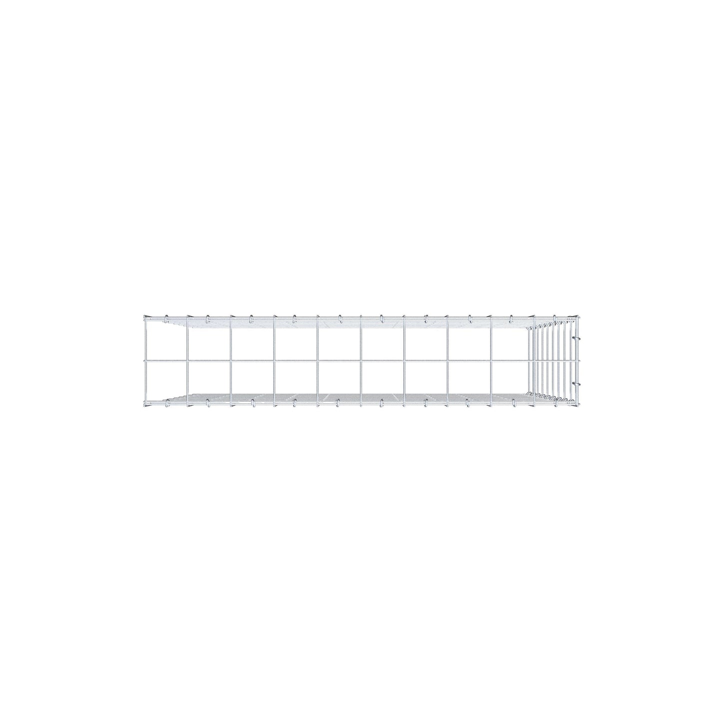 Gabbione aggiuntivo tipo 4 100 cm x 90 cm x 20 cm (L x H x P), maglia 10 cm x 10 cm, anello a C