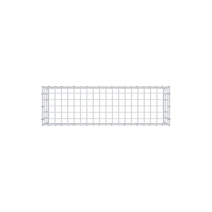 Gavión complementario de tipo 3 100 cm x 30 cm x 30 cm (largo x alto x fondo), malla 5 cm x 10 cm, anillo en C