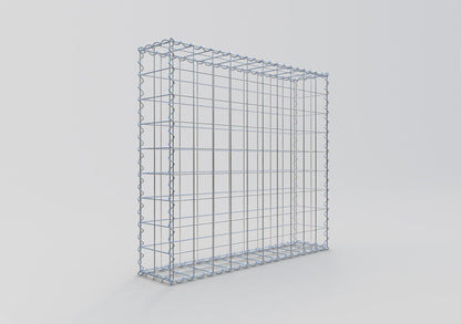 Gavión 100 cm x 90 cm x 20 cm (largo x alto x fondo), malla 10 cm x 10 cm, en espiral