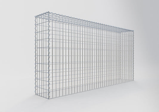 Gabião tipo 3 200 cm x 100 cm x 30 cm (C x A x P), malhagem 5 cm x 10 cm, espiral
