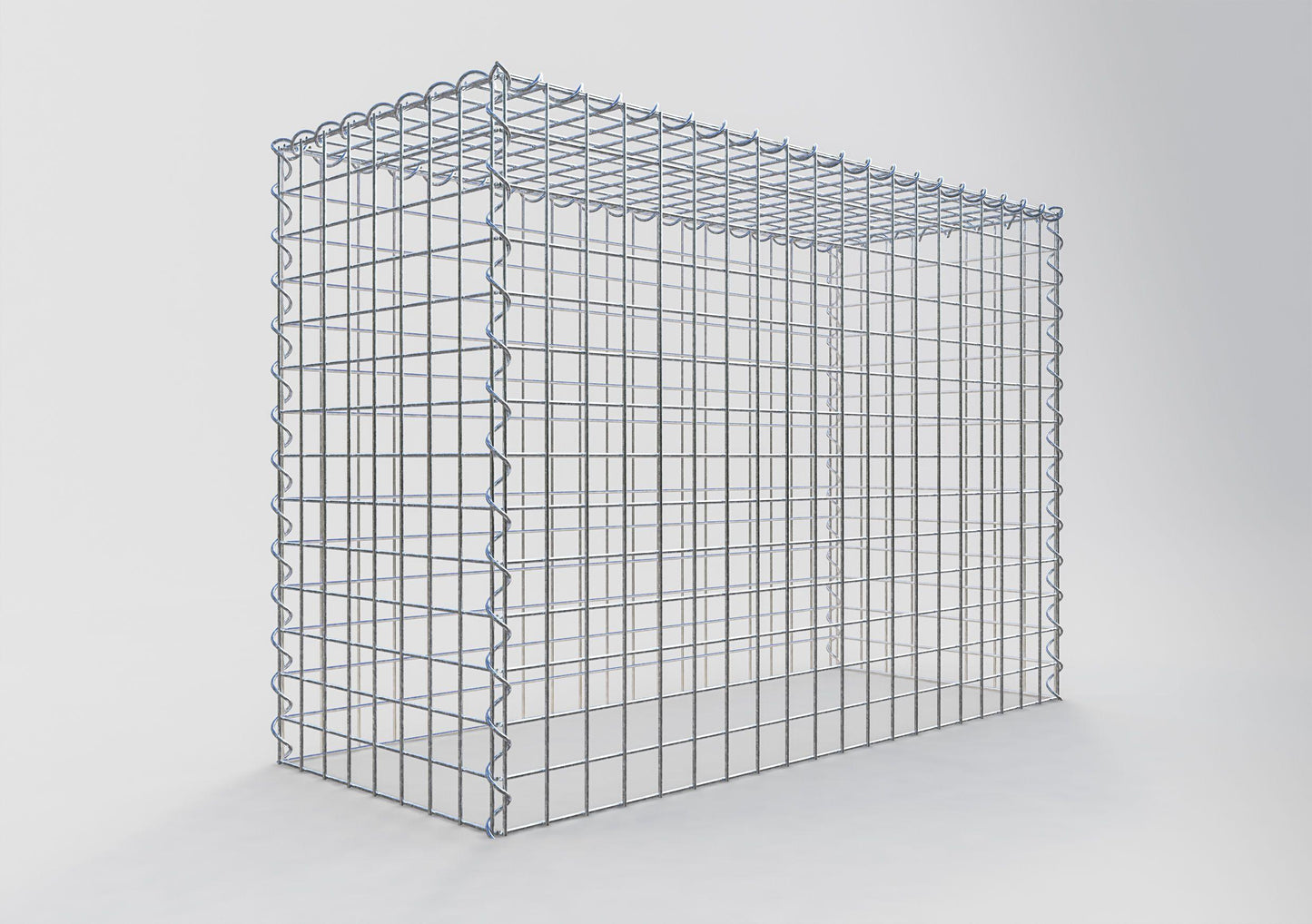 Gavión complementario tipo 3 100 cm x 70 cm x 40 cm (L x A x P), malla 5 cm x 5 cm, espiral