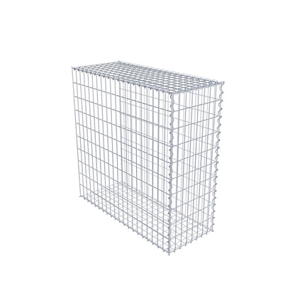 Anbaugabione Typ 2 100 cm x 100 cm x 40 cm (L x H x T), Maschenweite 5 cm x 10 cm, Spirale