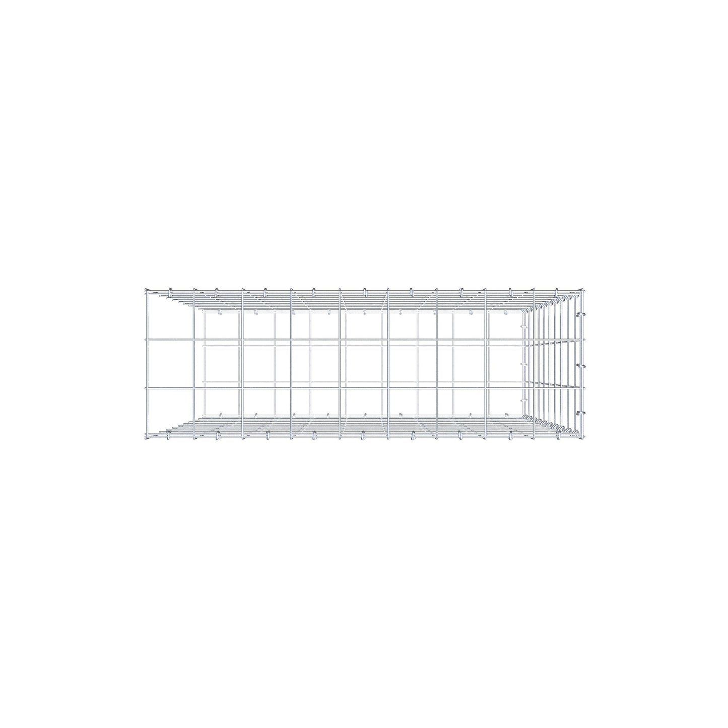 Gabião Tipo 2 100 cm x 90 cm x 30 cm (C x A x P), malhagem 10 cm x 10 cm, anel C