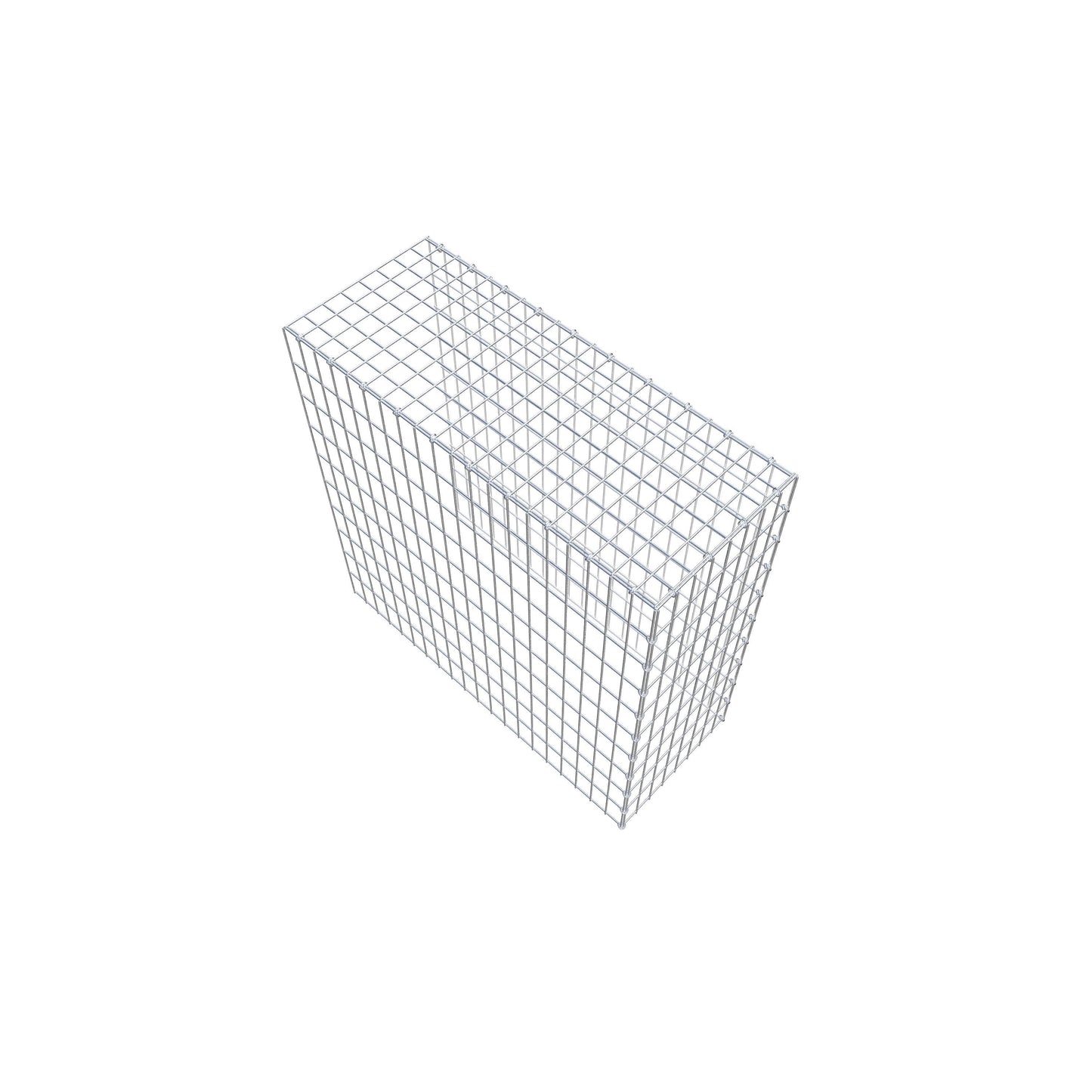 Gabião Tipo 4 100 cm x 100 cm x 40 cm (C x A x P), malhagem 5 cm x 10 cm, anel C