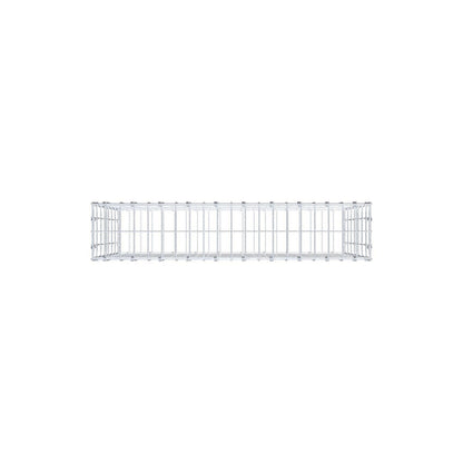 Gabion 100 cm x 70 cm x 20 cm (L x H x D), mesh size 5 x 10 cm, spiral ring
