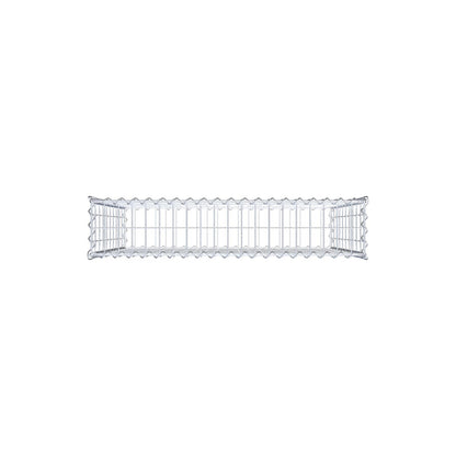 Gabbione 100 cm x 100 cm x 20 cm (L x H x P), maglia 5 cm x 10 cm, spirale