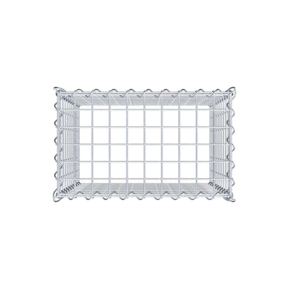 Opvokset gabion type 3 50 cm x 50 cm x 30 cm (L x H x D), maskestørrelse 5 cm x 5 cm, spiral