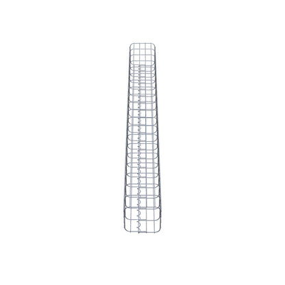 Colonna di gabbioni, quadrata 22 cm x 22 cm, alta 200 cm, MW 5 cm x 10 cm