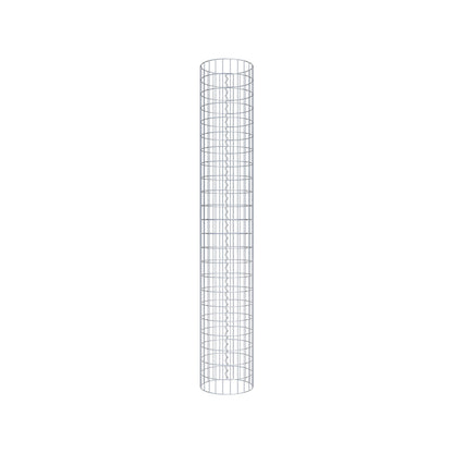 Columna de gaviones redonda 37 cm de diámetro, 230 cm de altura, malla 5 cm x 10 cm