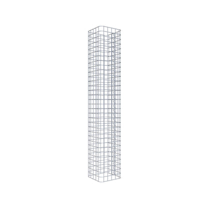 Columna de gaviones angular 27 cm x 27 cm, 160 cm de altura, MW 5 cm x 5 cm