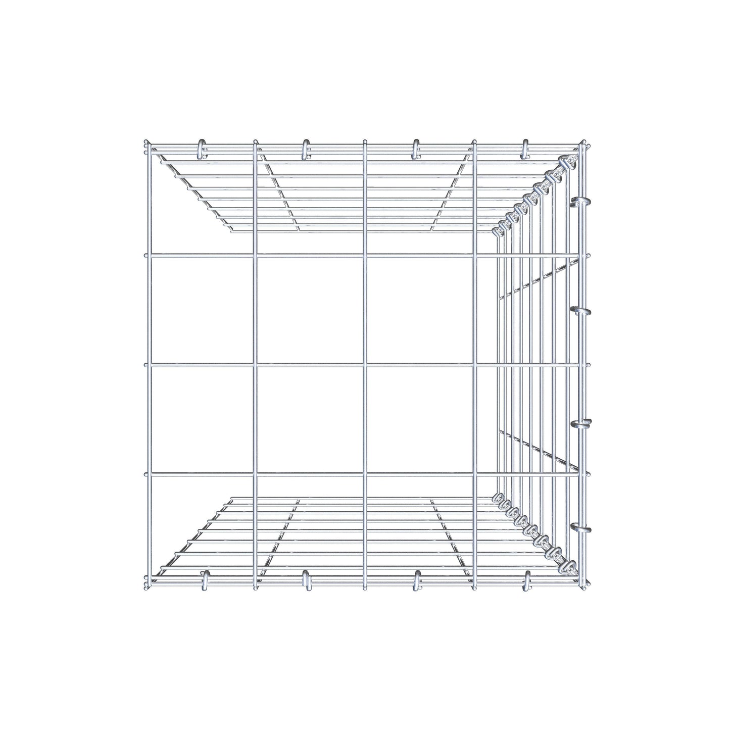 Pila adicional tipo 4 80 cm x 40 cm x 40 cm (L x A x P), malla 10 cm x 10 cm, anillo en C