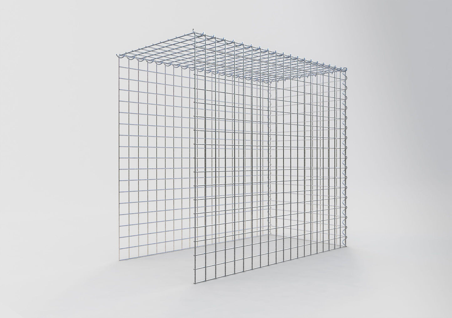 Gavión complementario tipo 4 100 cm x 90 cm x 50 cm (L x A x P), malla 5 cm x 5 cm, espiral