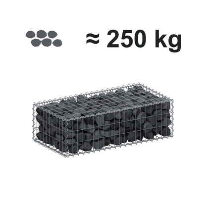 Gabion 100 cm x 30 cm x 50 cm (L x H x P), mailles 5 cm x 10 cm, spirale