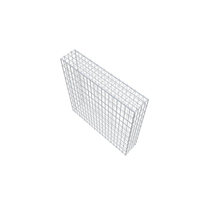 Gavión 100 cm x 100 cm x 20 cm (L x A x P), luz de malla 5 cm x 10 cm, anillo en C