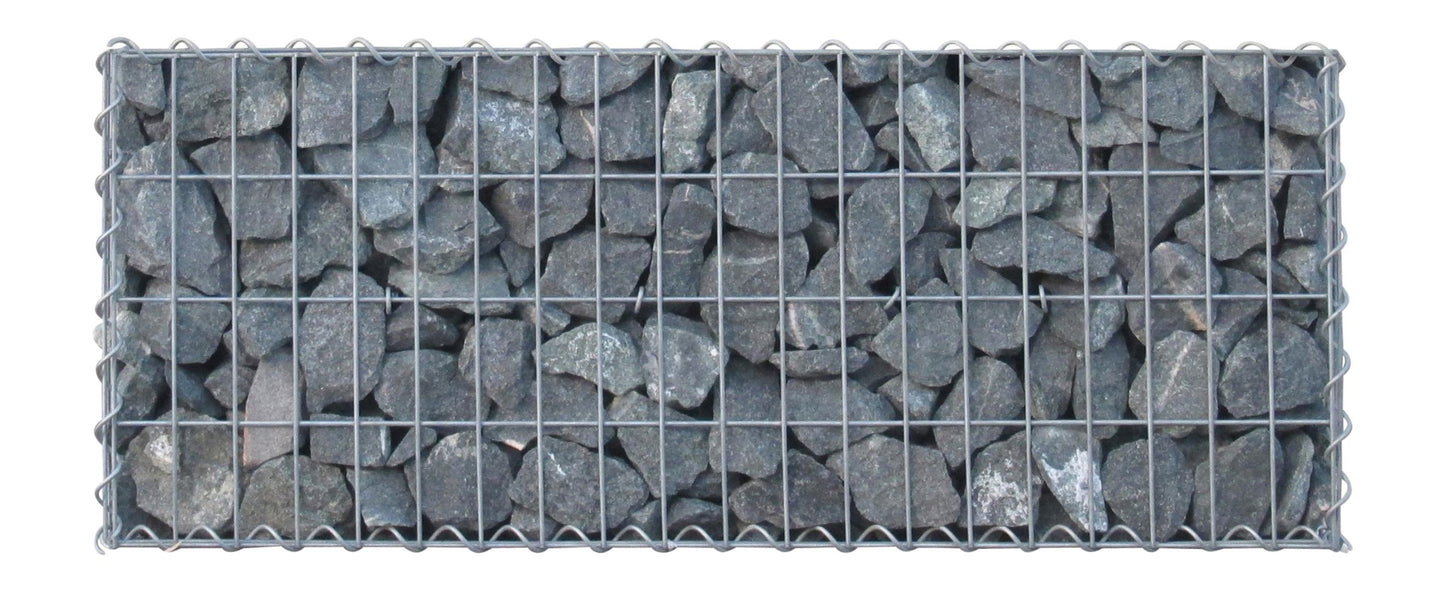 Set van 2 schanskorven 100 cm x 40 cm x 30 cm (L x H x D), maaswijdte 5 x 10 cm, spiraalvormig