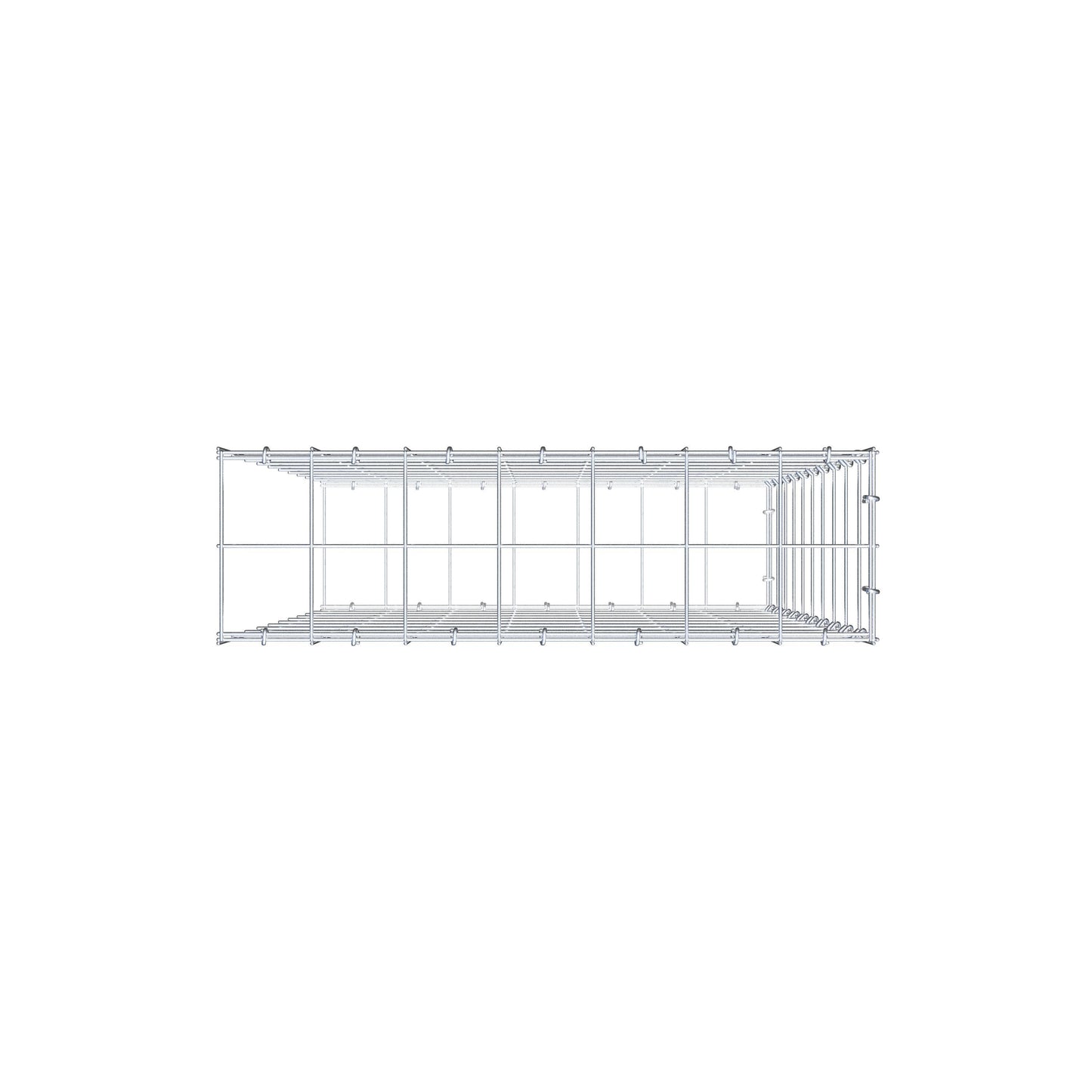 Gabião Tipo 2 100 cm x 70 cm x 20 cm (C x A x P), malhagem 10 cm x 10 cm, anel C