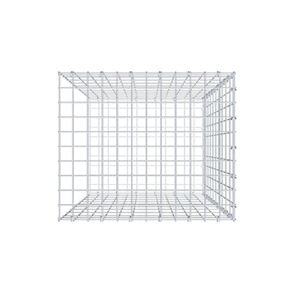 Mounted gabion type 2 100 cm x 60 cm x 50 cm, mesh size 5 cm x 10 cm, C-ring