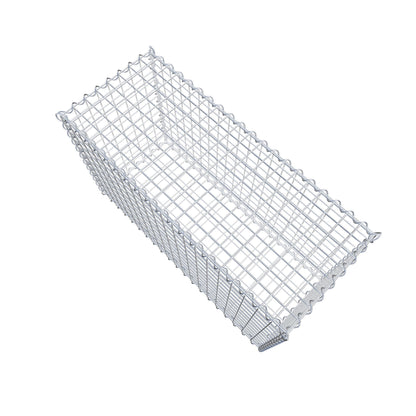 Gavión 100 cm x 60 cm x 40 cm (largo x alto x fondo), malla 5 cm x 5 cm, en espiral