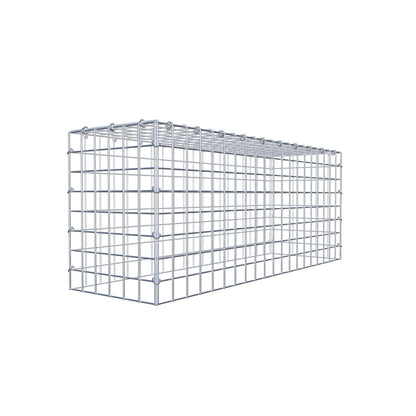 Gavión complementario de tipo 3 100 cm x 40 cm x 30 cm (largo x alto x fondo), malla 5 cm x 5 cm, anillo en C