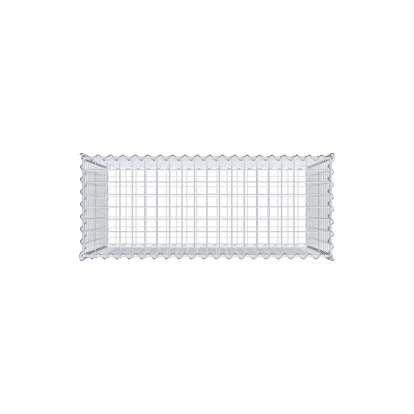 Gavión 100 cm x 70 cm x 40 cm (L x A x P), luz de malla 5 cm x 5 cm, en espiral