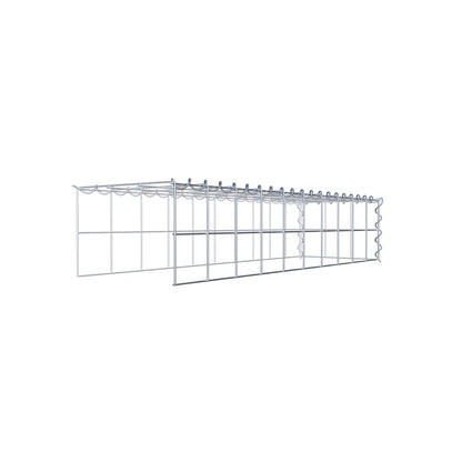 Add-on schanskorf type 4 100 cm x 20 cm x 30 cm (L x H x D), maaswijdte 10 cm x 10 cm, spiraal