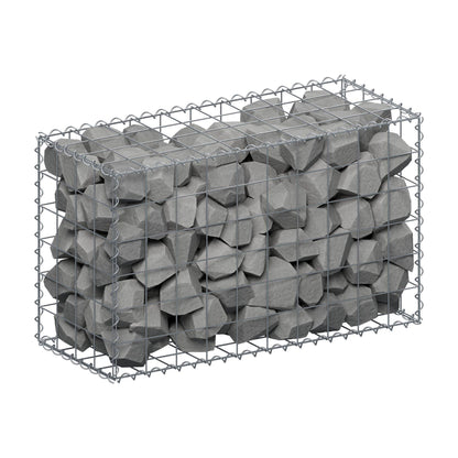 Gabion 100 cm x 60 cm x 40 cm (L x H x P), mailles 10 cm x 10 cm, spirale