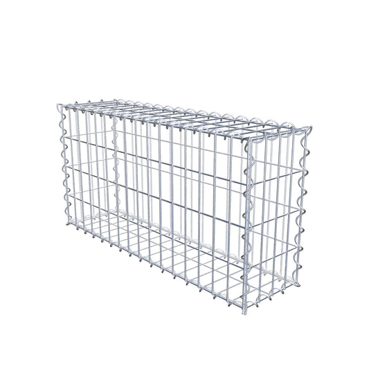 Gabion 80 cm x 40 cm x 20 cm (L x H x D), maskstorlek 5 cm x 10 cm, spiral