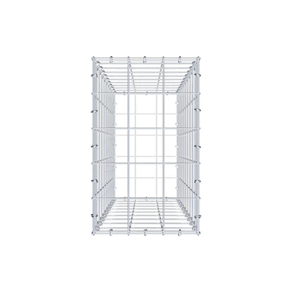 Schanskorf 100 cm x 30 cm x 50 cm (L x H x D), maaswijdte 10 cm x 10 cm, C-ring