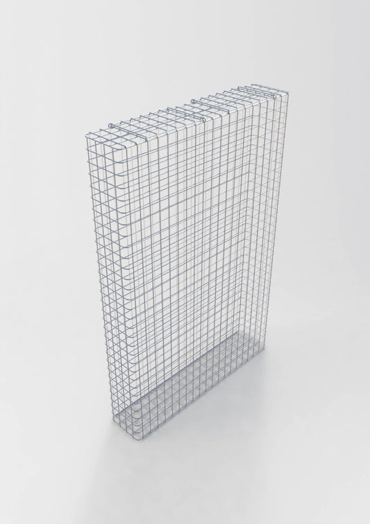Gabbione zincato a caldo 102 cm x 152 cm x 22 cm, maglia 5 cm x 5 cm, completamente saldato