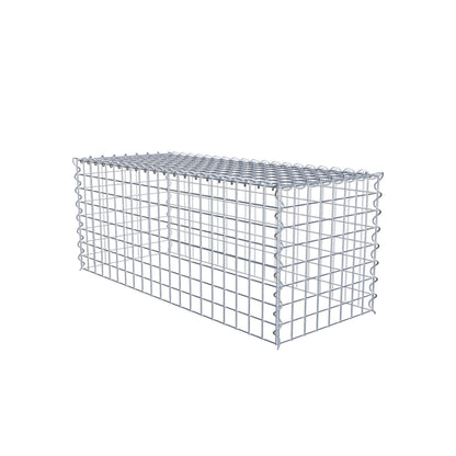 Opvokset gabion type 3 100 cm x 40 cm x 40 cm (L x H x D), maskestørrelse 5 cm x 5 cm, spiral