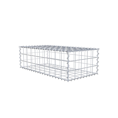Gabião 100 cm x 30 cm x 50 cm (C x A x P), malhagem 10 cm x 10 cm, espiral