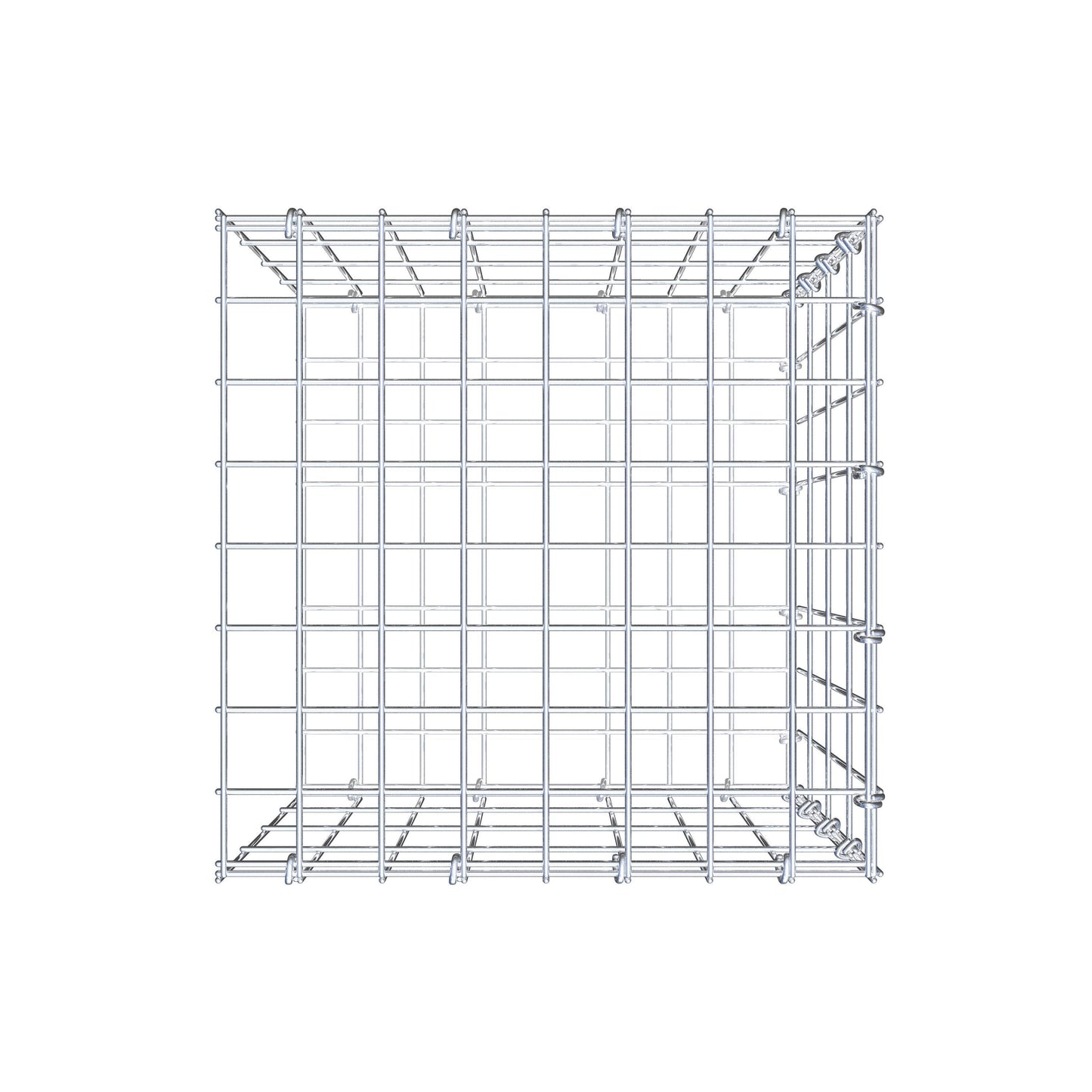 Gavión adicional tipo 2 40 cm x 40 cm x 40 cm, malla 5 cm x 10 cm, anillo en C