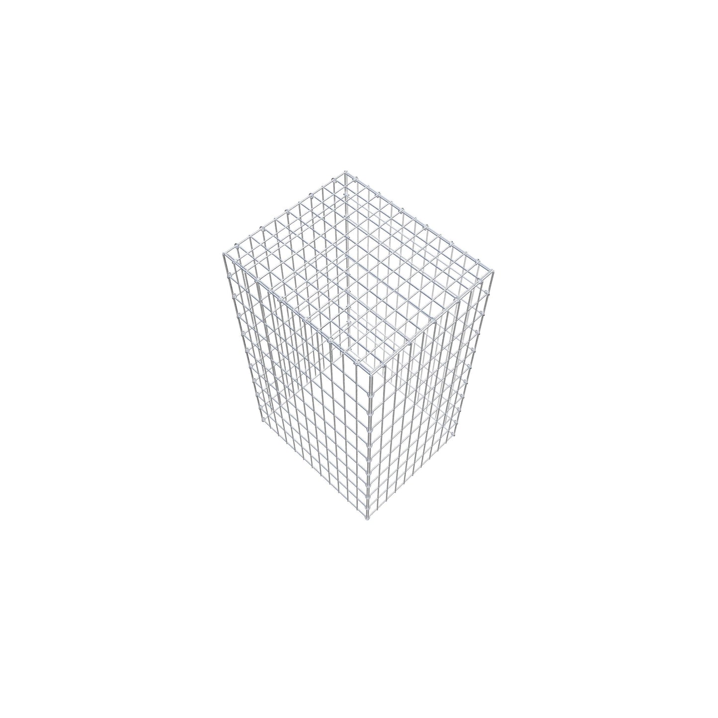 Gavión complementario de tipo 3 100 cm x 60 cm x 50 cm (L x A x P), malla 5 cm x 10 cm, anillo en C