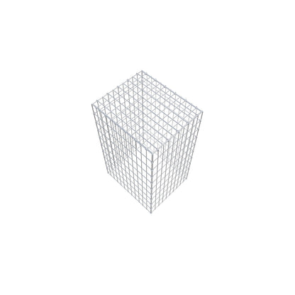 Gavión complementario de tipo 3 100 cm x 60 cm x 50 cm (L x A x P), malla 5 cm x 10 cm, anillo en C